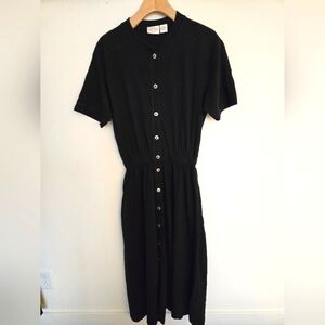 BOGO First Issue Vintage Black Button-Up Dress
